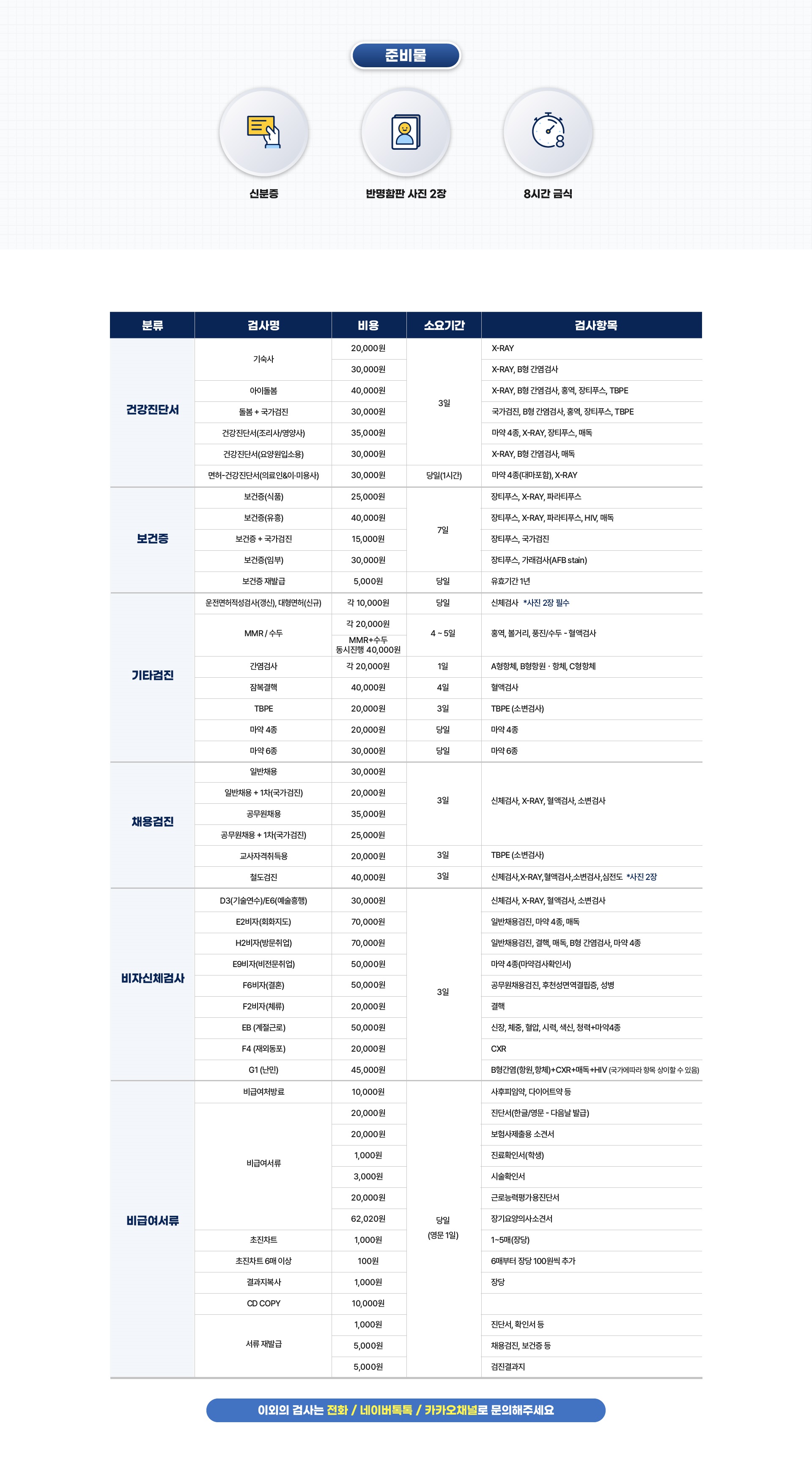 채용검진 안내 이미지