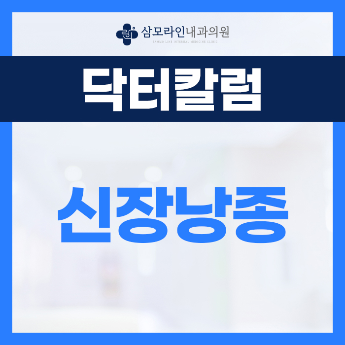 삼모라인내과 - 검진사례 - 신장낭종 증상, 수술 및 보즈니악 분류에 대해