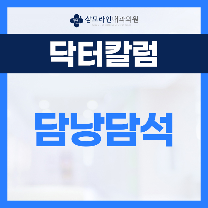 삼모라인내과 - 검진사례 - 소화불량의 원인이 위가 아닌 담낭담석 진단사례